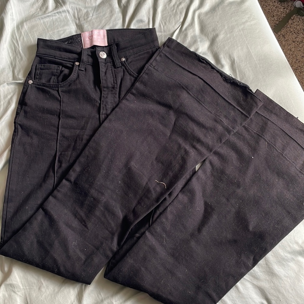 Black boot cut jeans